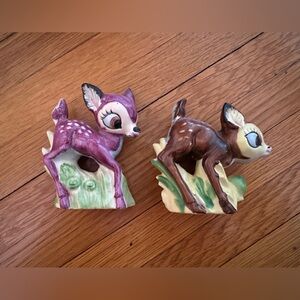 Rare Vintage 40s/50s Japan-Marked Ceramic Deer Salt and Pepper Shakers
